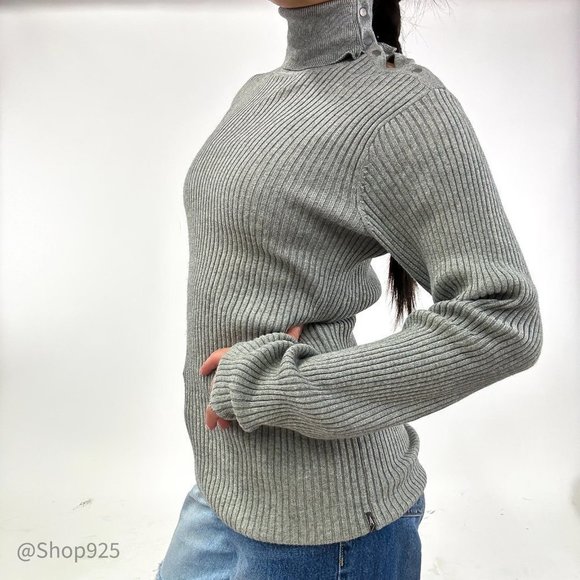 Women's Armani Exchange Turtle Neck Sweater Long Sleeves Size S / m - Picture 3 of 11